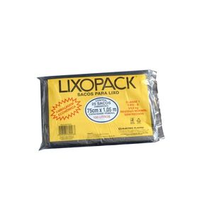 Saco-Lixo-Lixopack-Preto-100lt-10x25 Saco-Lixo-Lixopack-Preto-100lt-10x25