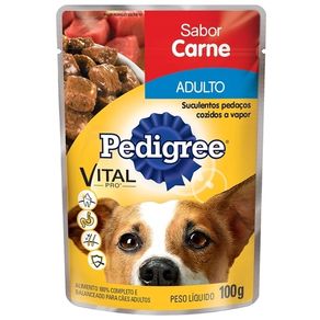 Pedigree-Sache-Adulto-Carne-Molh-18x100g Pedigree-Sache-Adulto-Carne-Molh-18x100g