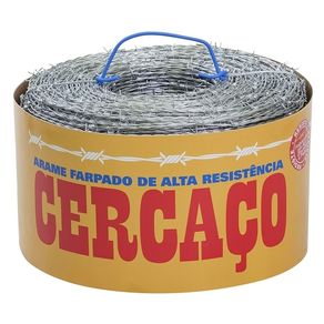 Arame-Farpado-Cercaco-250mt-Fio16-Morlan Arame-Farpado-Cercaco-250mt-Fio16-Morlan
