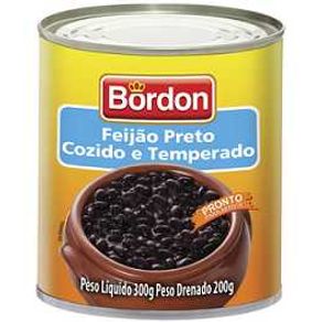 FEIJAO-BORDON-PRETO-TEMP.24X300GR-LATA FEIJAO-BORDON-PRETO-TEMP.24X300GR-LATA