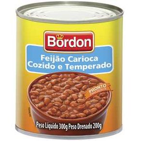 FEIJAO-BORDON-CARIOCA-TEMP.24X300GR-LATA FEIJAO-BORDON-CARIOCA-TEMP.24X300GR-LATA