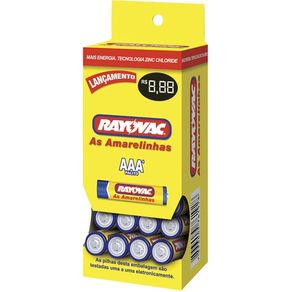 PILHA-RAYOVAC-PALITO-10X4-TUBO-EXPOSIT PILHA-RAYOVAC-PALITO-10X4-TUBO-EXPOSIT