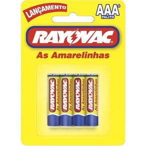 PILHA-RAYOVAC-PALITO-COMUM-4X1 PILHA-RAYOVAC-PALITO-COMUM-4X1