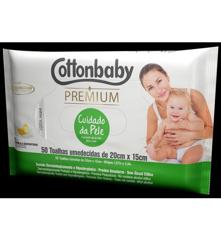 TOALHA UMEDECIDA COTTONBABY LV100PG90