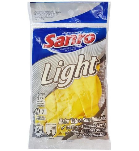 LUVA-SANRO-LIGHT-FORRADA-MULTI.AMARELA-G