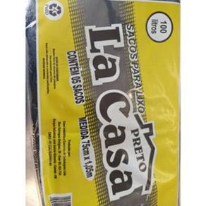 SACO-LIXO-LACASA-PRETO-100LT-25X05 SACO-LIXO-LACASA-PRETO-100LT-25X05
