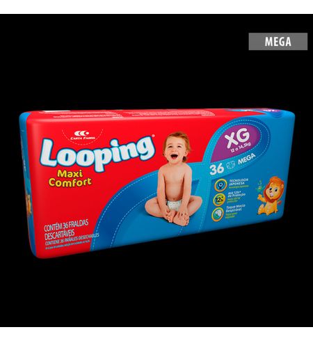 FRALDA-LOOPING-MEGA-36X1-EXTRA-GRANDE