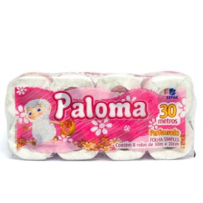 PAPEL-HIG.PALOMA-BCO-PERFUMADO-8X8X30M PAPEL-HIG.PALOMA-BCO-PERFUMADO-8X8X30M