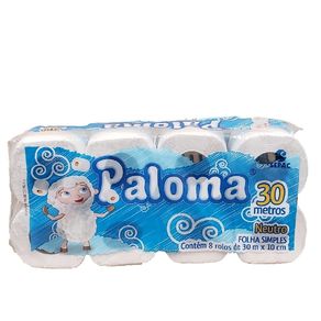 PAPEL-HIG.PALOMA-BRANCO--8X8X30M PAPEL-HIG.PALOMA-BRANCO--8X8X30M