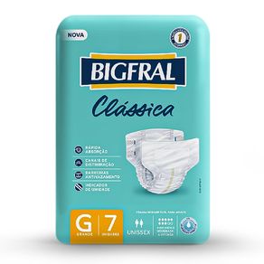 FRALDA-BIGFRAL-ADULTO-CLASSICA-7X1-G FRALDA-BIGFRAL-ADULTO-CLASSICA-7X1-G