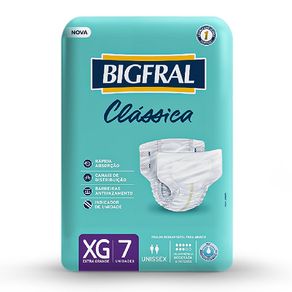FRALDA-BIGFRAL-ADULTO-CLASSICA-7X1-XG FRALDA-BIGFRAL-ADULTO-CLASSICA-7X1-XG